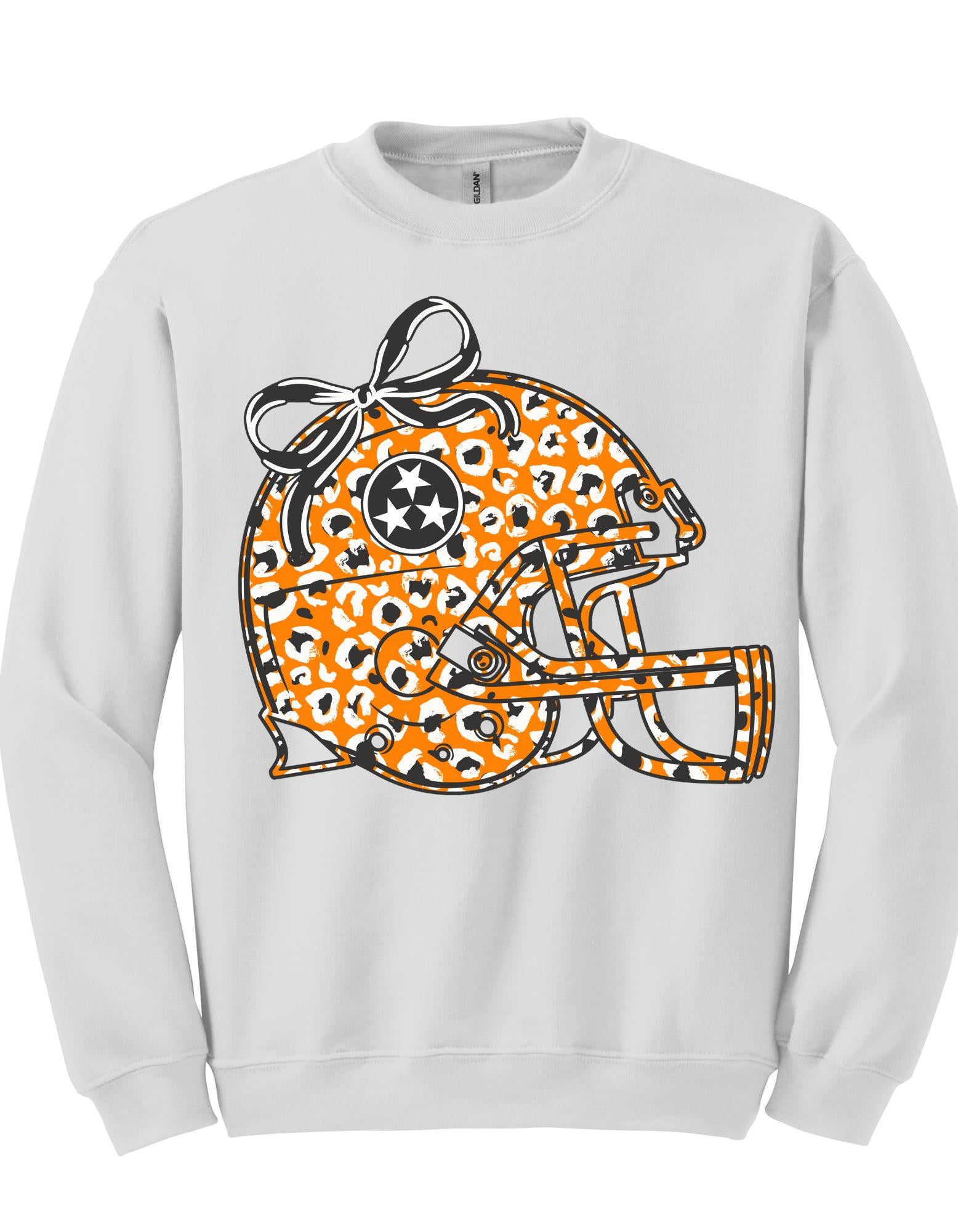 Tennessee Orange Helmet With Bow Shirt