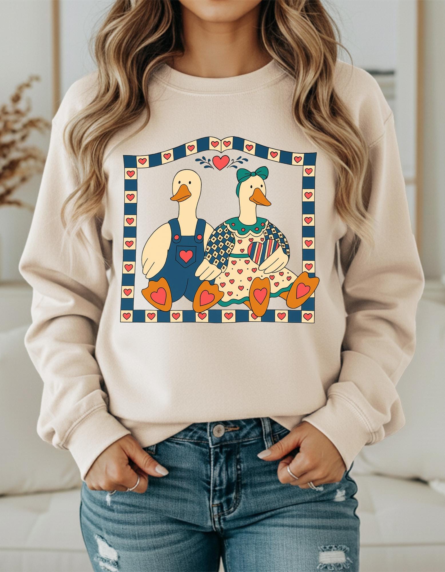 Thrifted Geese Vintage Grandma Shirt