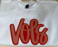 Embroidered VOLS Gingham Applique Shirt