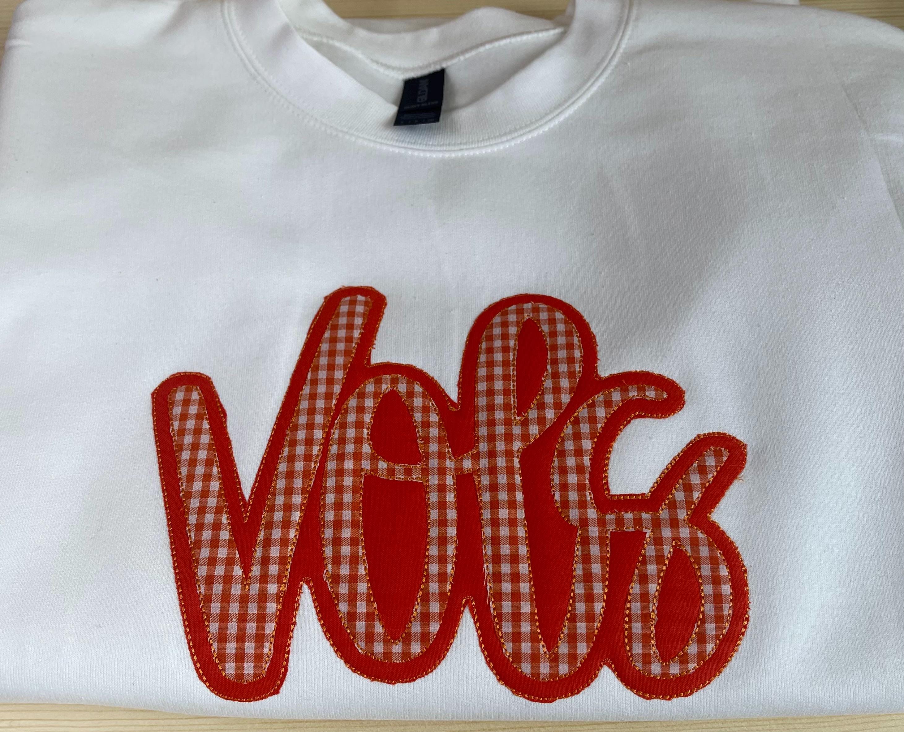 Embroidered VOLS Gingham Applique Shirt