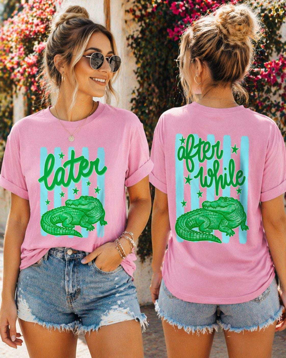 Later Gator After While Crocodile Shirt, Alligator Graphic Tee, Southern Summer Style