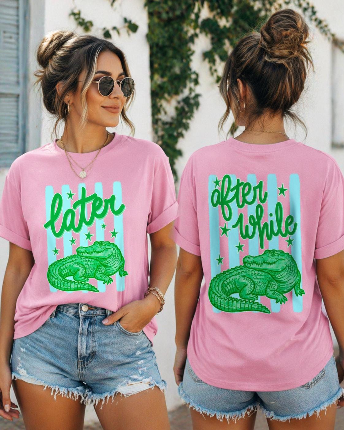 Later Gator After While Crocodile Shirt, Alligator Graphic Tee, Southern Summer Style