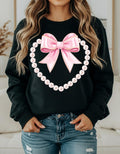 Coquette Bow Pearl Heart Shirt