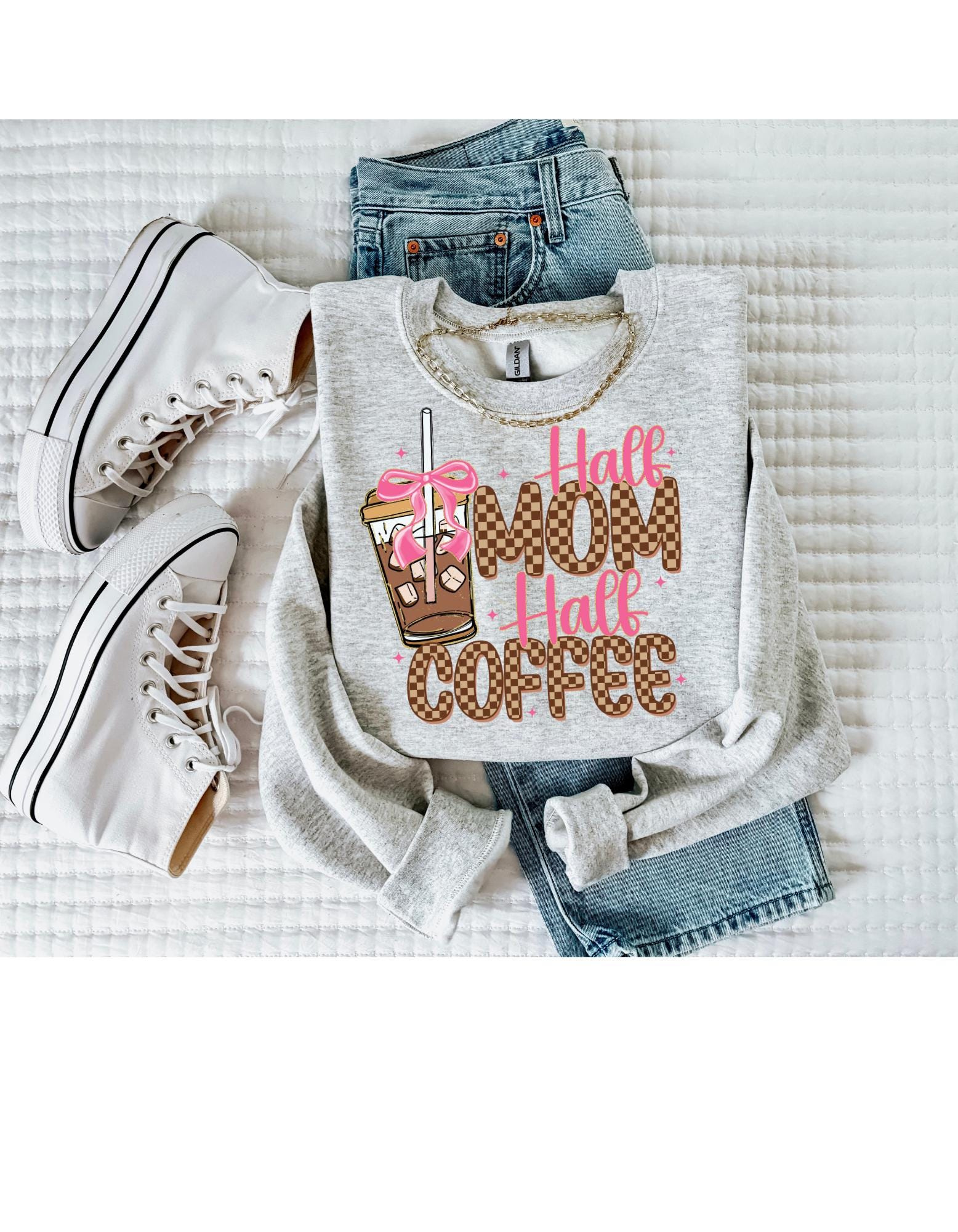 Half Mom Half Coffee Shirt