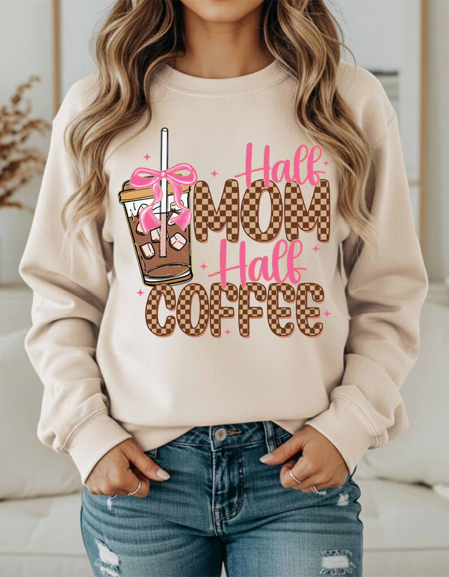 Half Mom Half Coffee Shirt