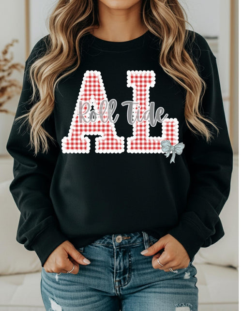 Alabama Roll Tide with Lace and Bow Shirt