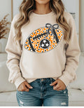Tennessee Orange Football With Bow Shirt