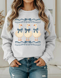Mama Goose With Baby Geese Vintage Original 1980s Blue Ribbon Goose With Hearts Shirt