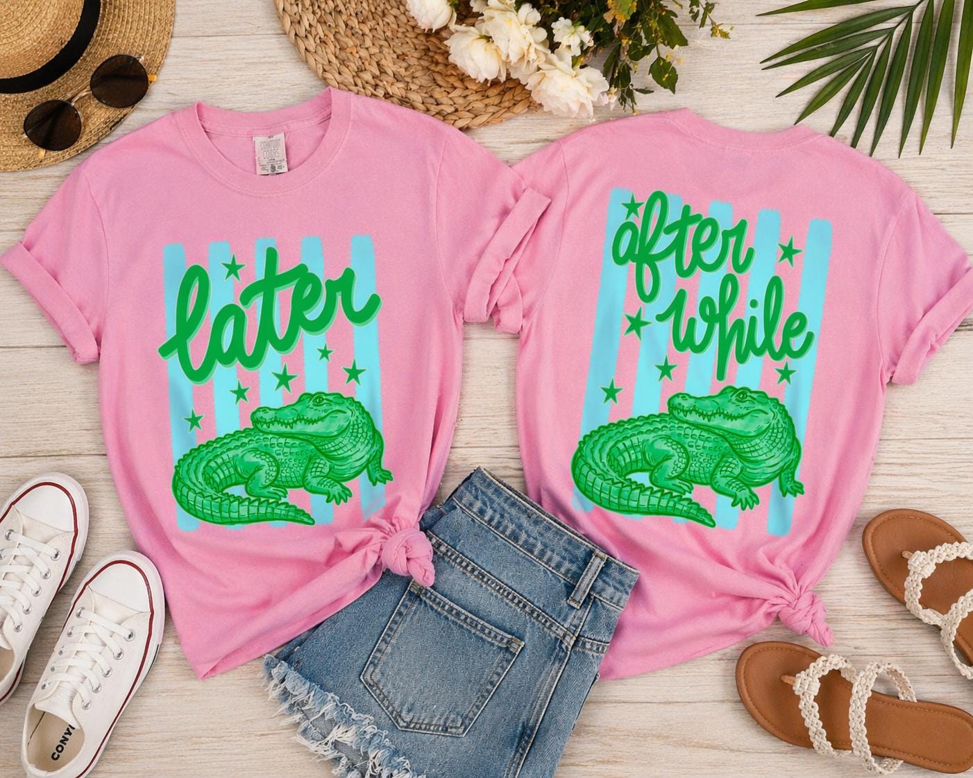 Later Gator After While Crocodile Shirt, Alligator Graphic Tee, Southern Summer Style